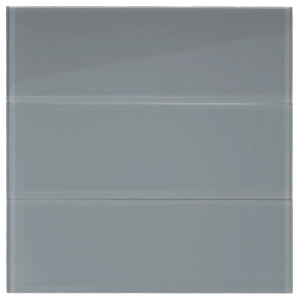 Elegant Ice Grey Glass Subway Tiles - Redefine Your Home Décor!