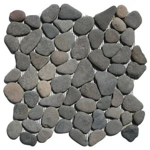 Island Grey Pebble Mosaic Tiles by Tile Hub