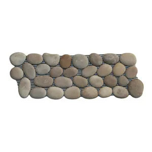 Java Tan Natural Pebble Tile Border - Elevate Your Space with Organic Elegance