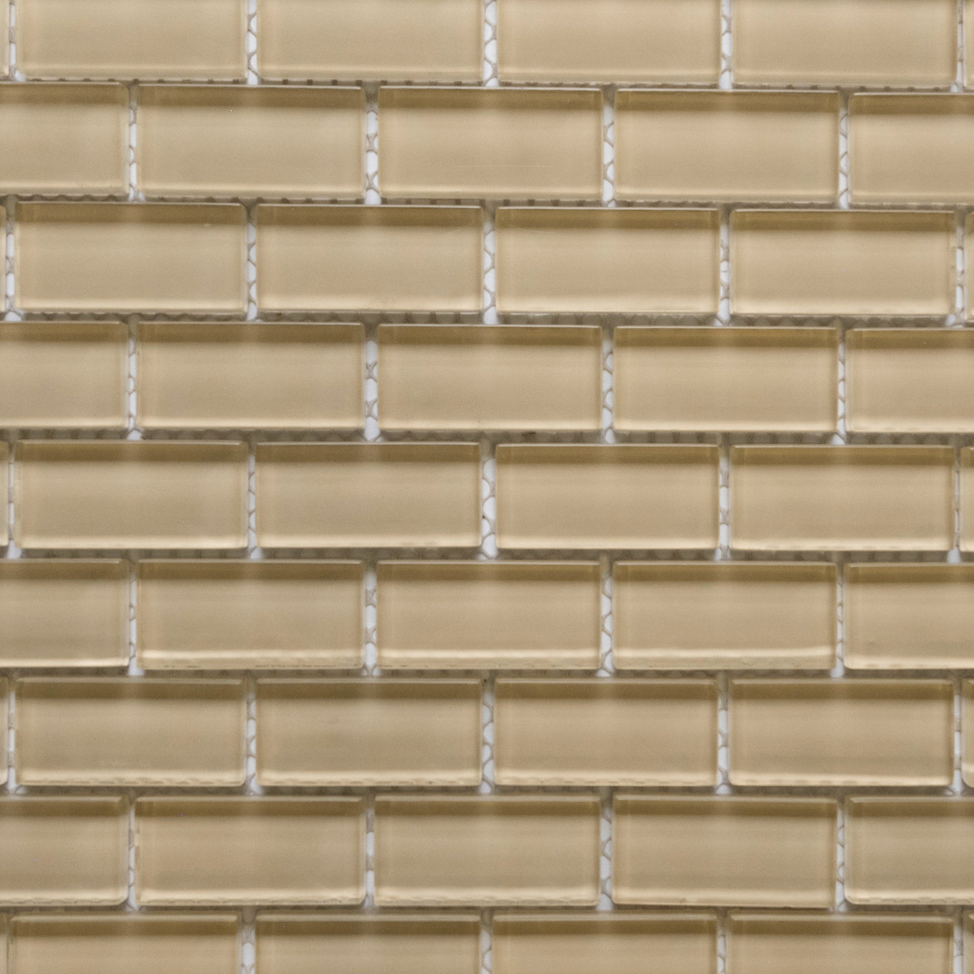 Elegant Khaki Mini Glass Subway Tiles - Transform Your Space with Style