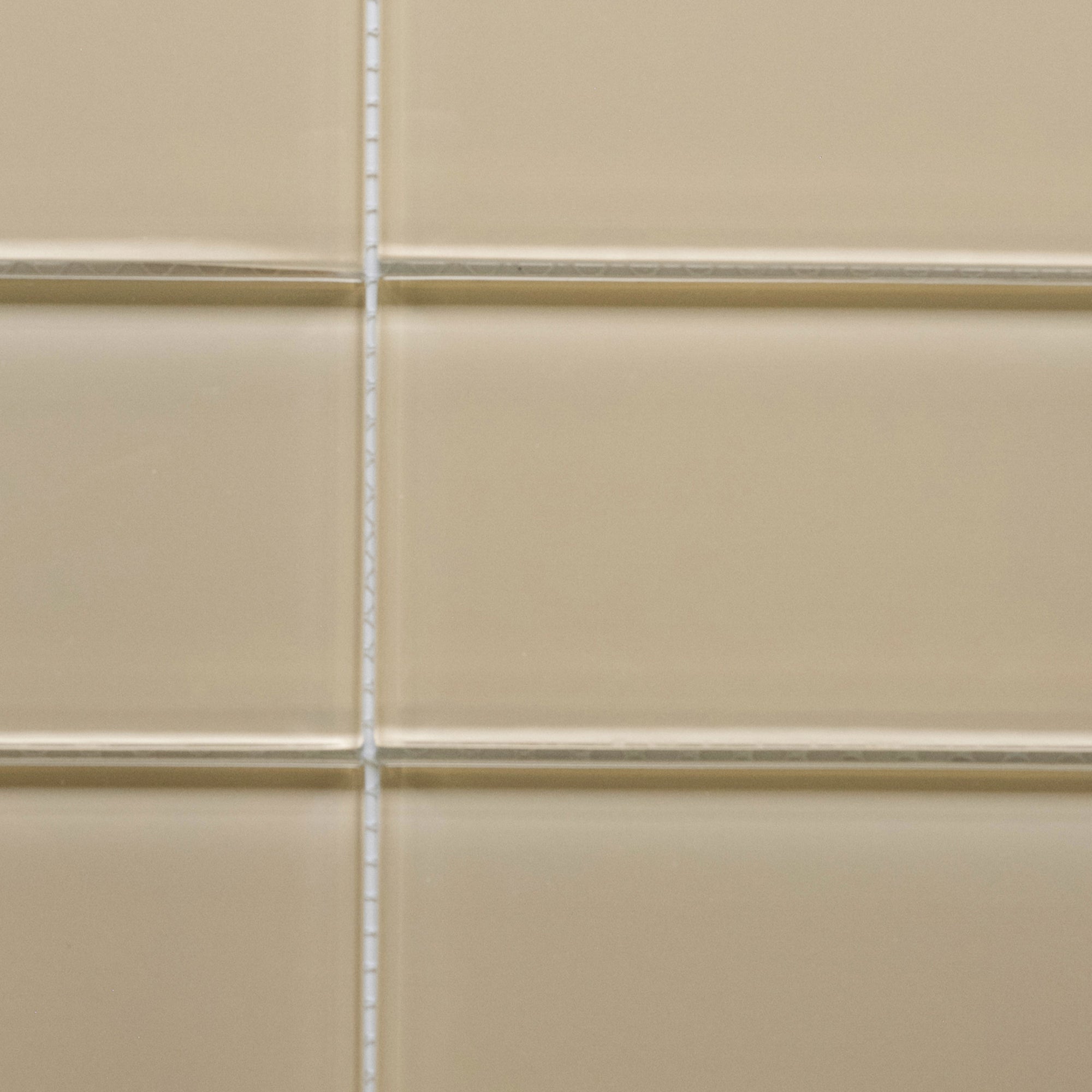 Elevate Your Space with Chic Khaki Glass Subway Tiles!