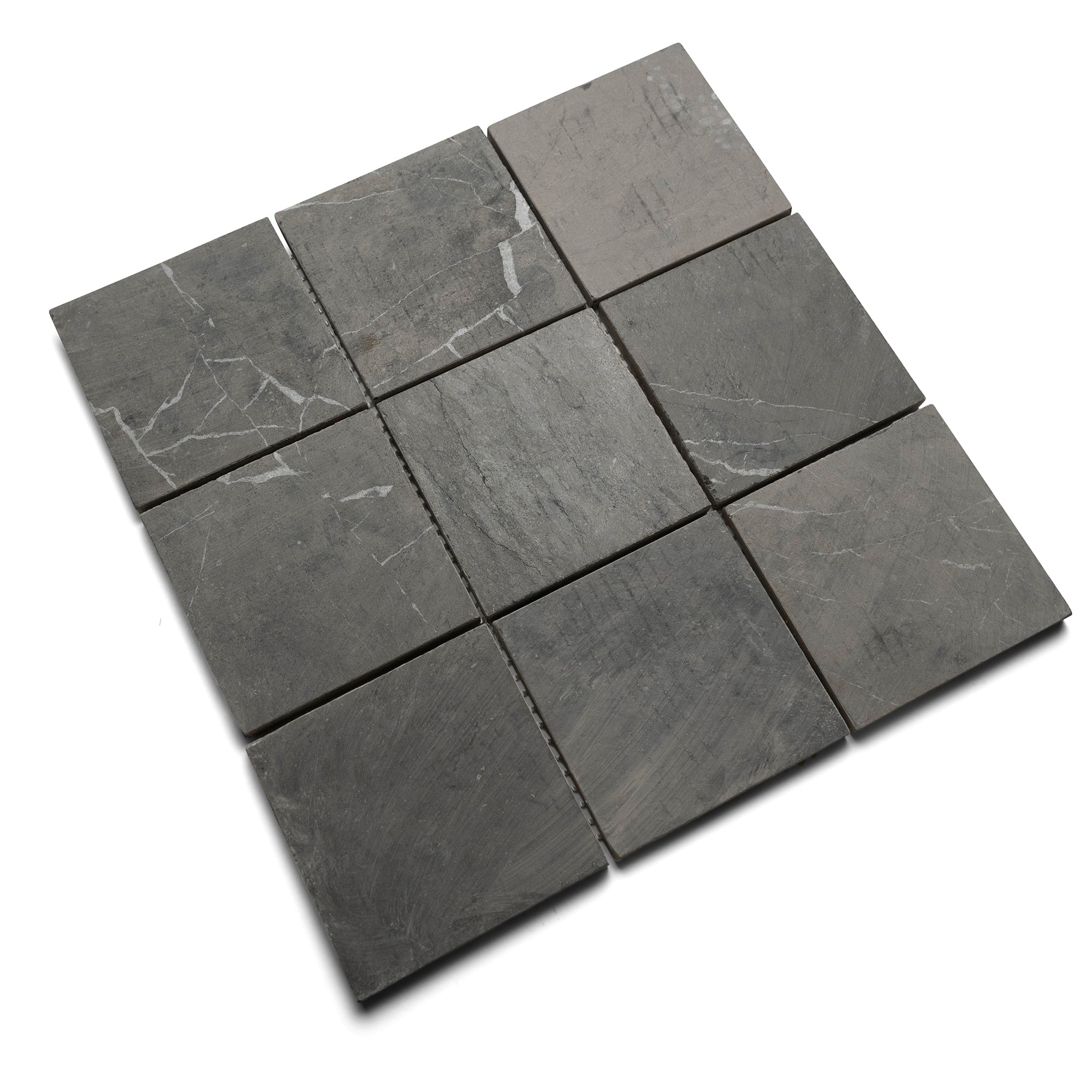 Sophisticated Grey 4x4 Stone Mosaic Tiles for Timeless Elegance