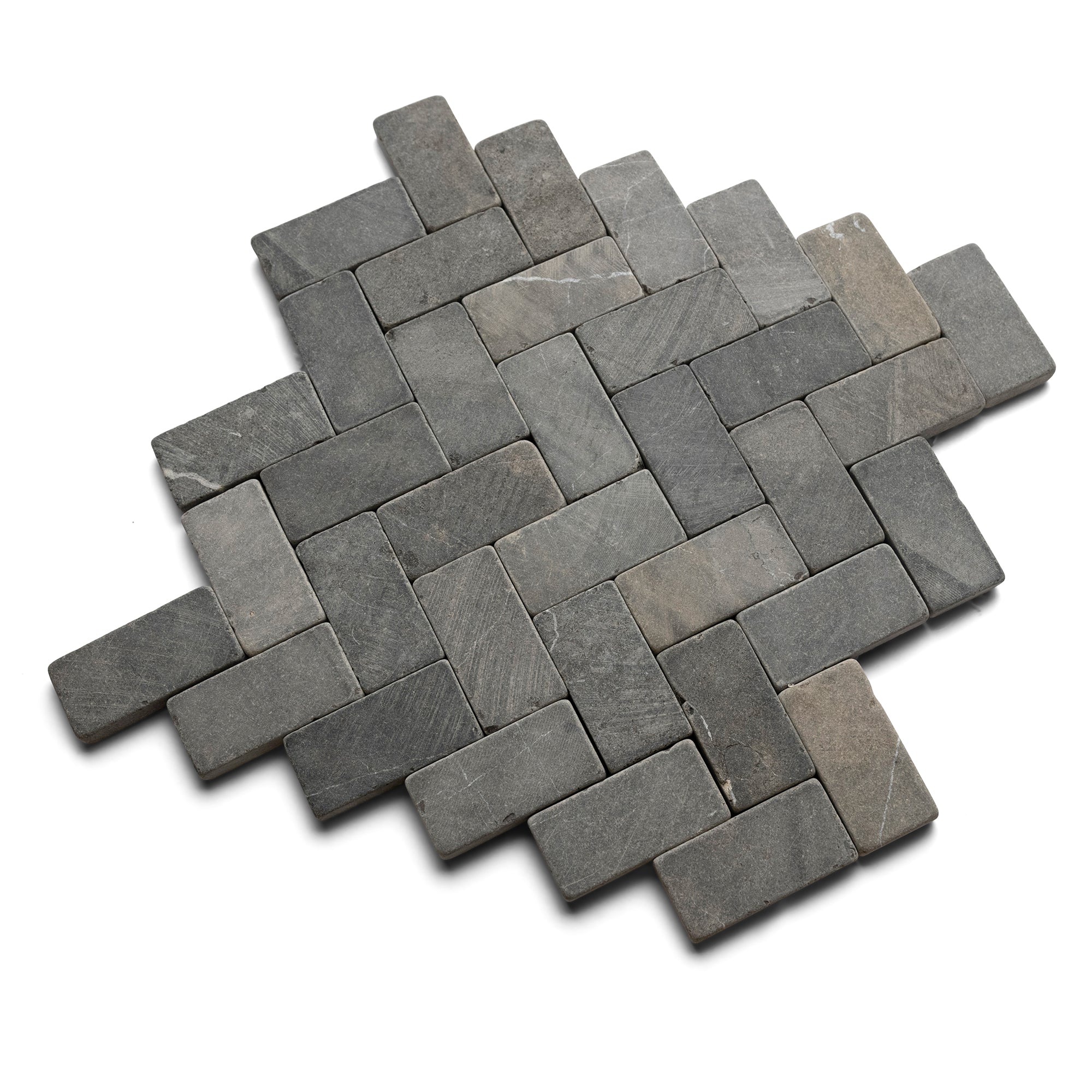 Sophisticated Grey Herringbone Mosaic Tiles for Timeless Elegance