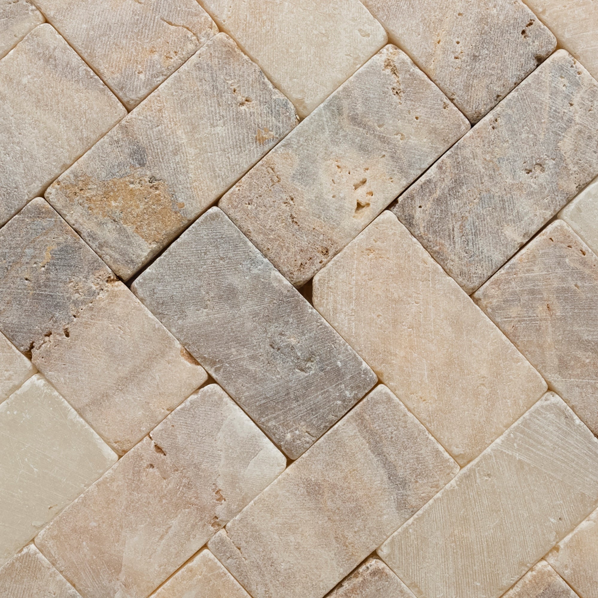 Exquisite Herringbone Mixed Quartz Mosaic Tiles for Elegant Interiors