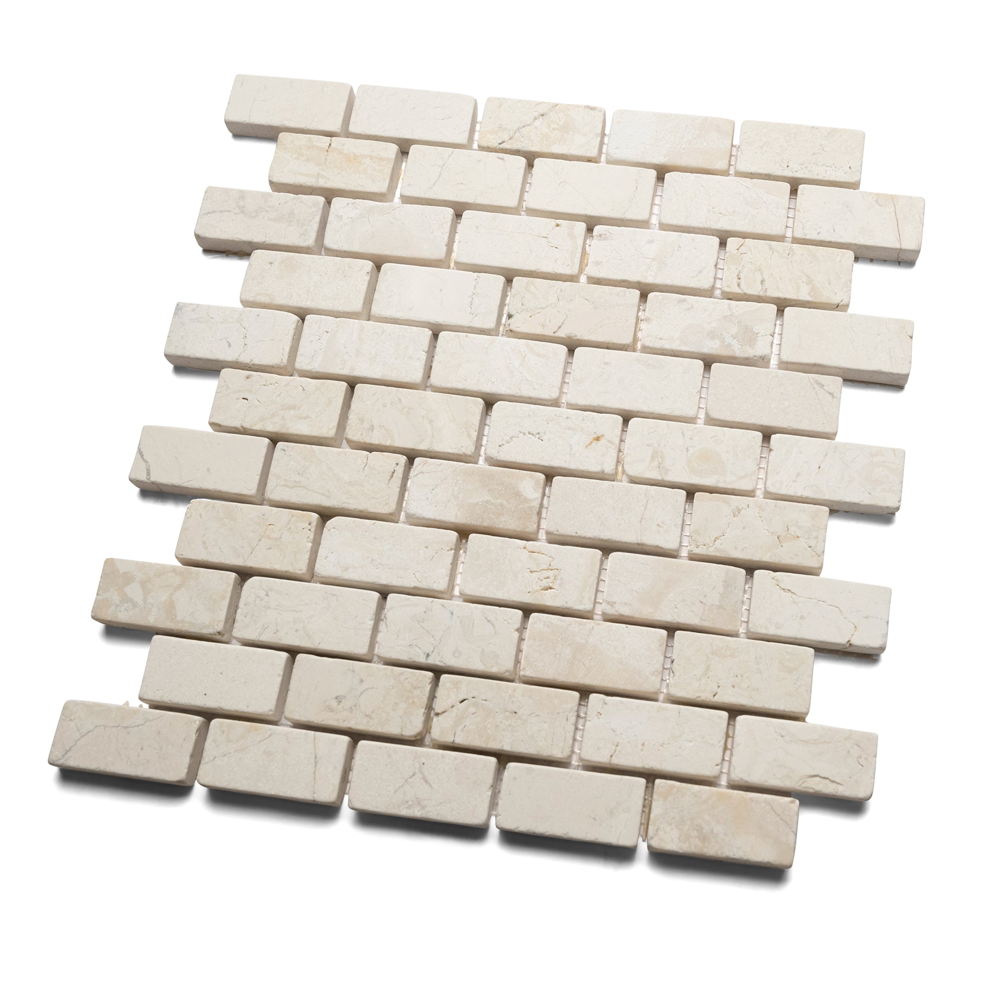 Elegant Cream Mini Stone Subway Tiles - Timeless Charm for Your Home