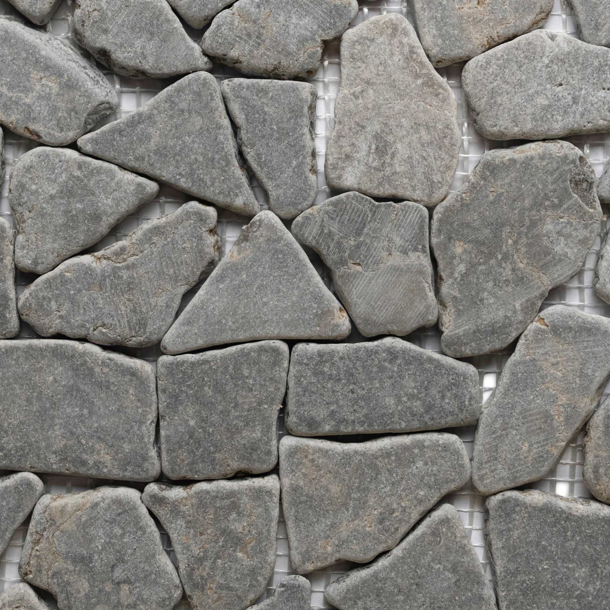 Sleek Stone Grey Mosaic Tiles for a Contemporary Touch