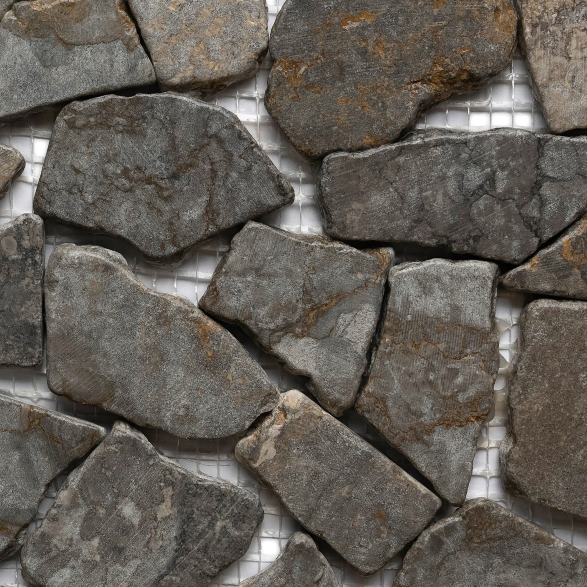 Sleek Stone Grey Mosaic Tiles for a Contemporary Touch