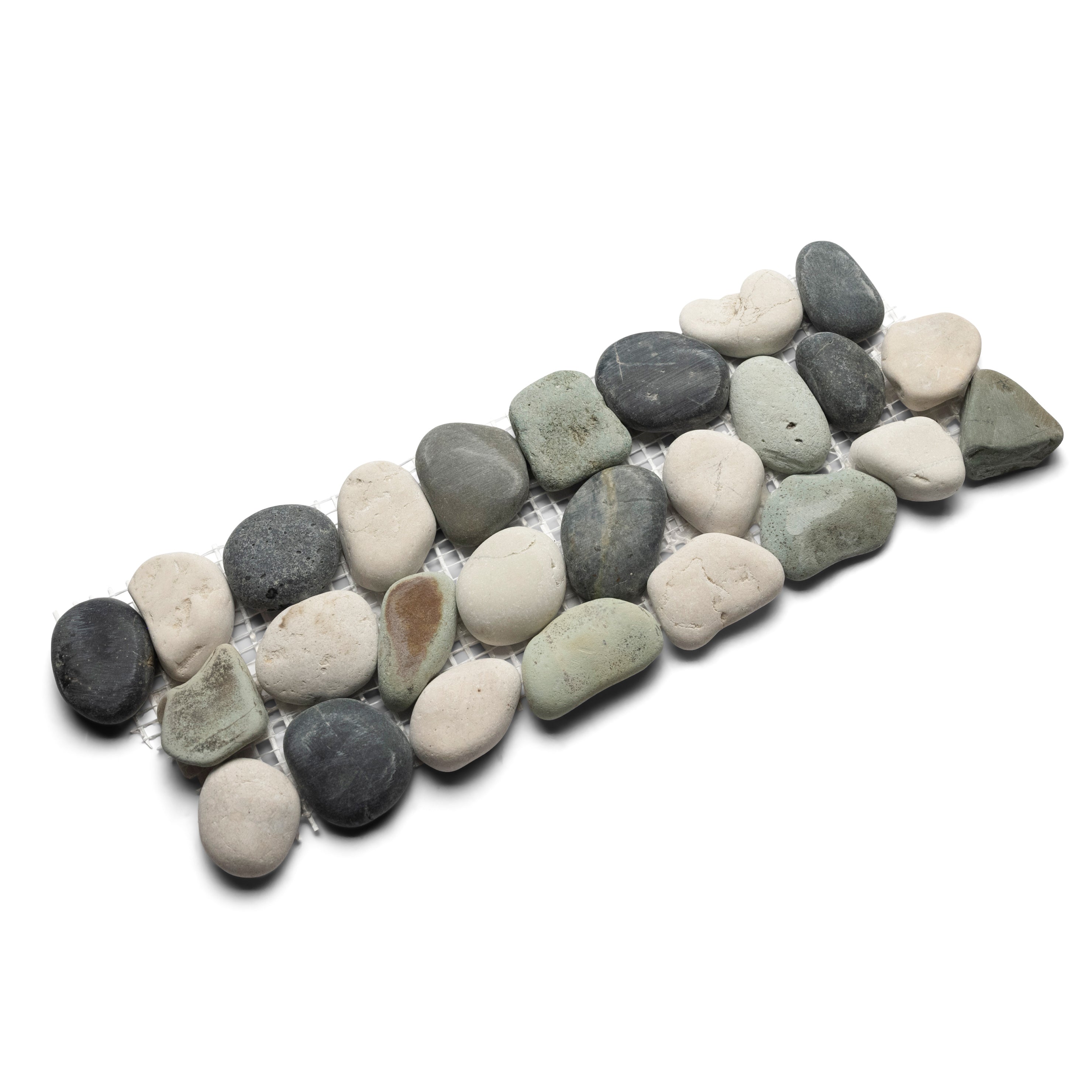 Bali Pebble Paradise: Natural Elegance Tile Border for Your Oasis