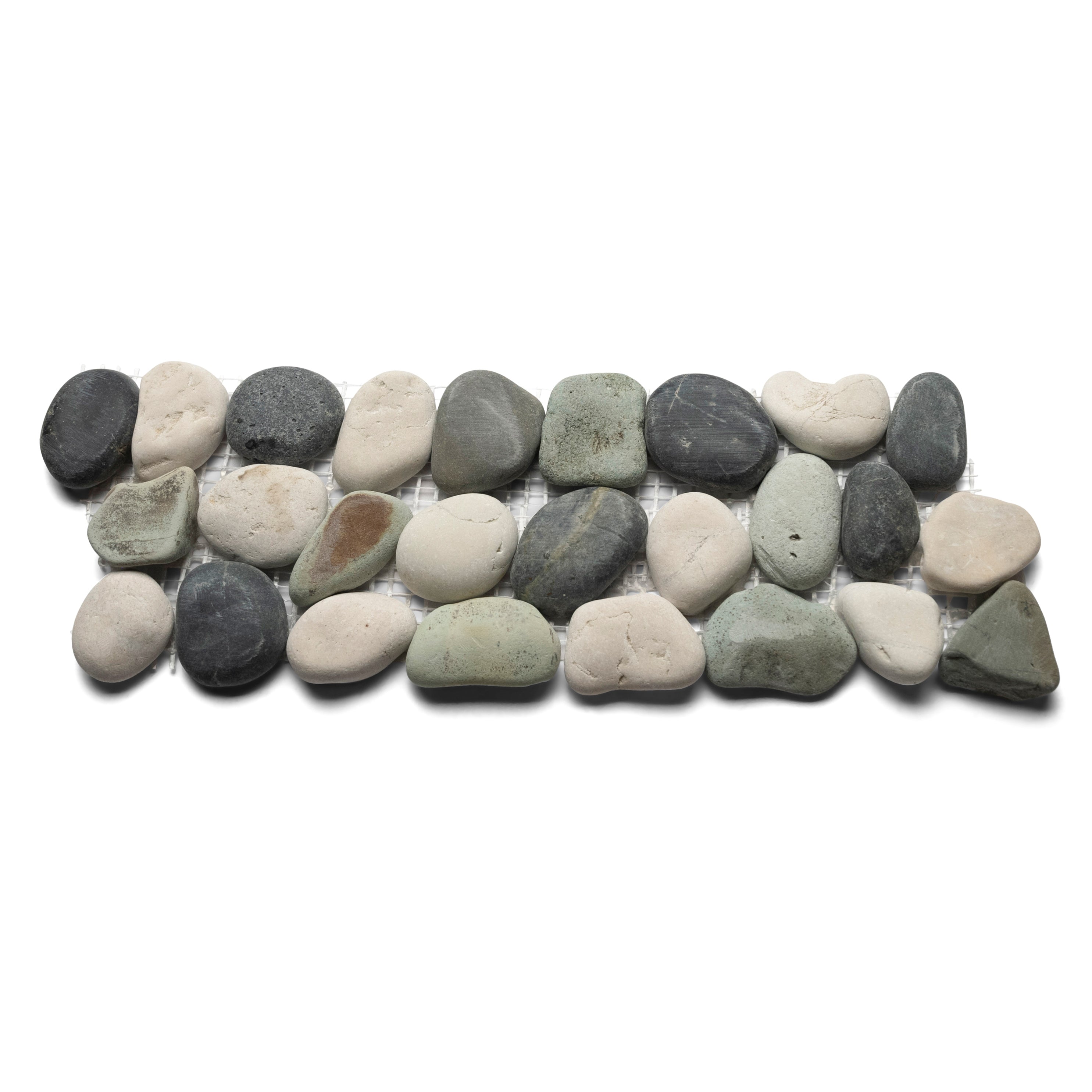 Bali Pebble Paradise: Natural Elegance Tile Border for Your Oasis