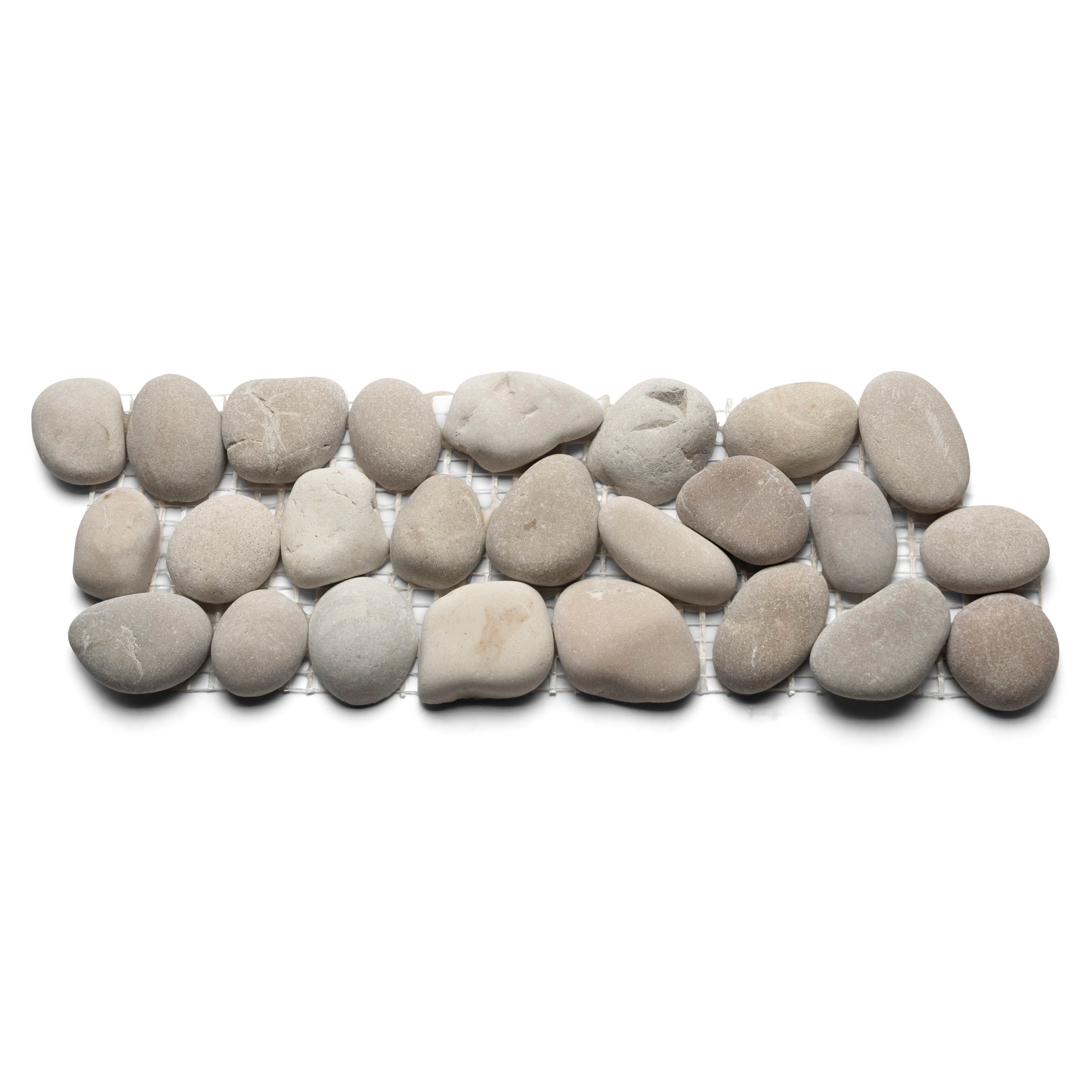 Java Tan Natural Pebble Tile Border - Elevate Your Space with Organic Elegance