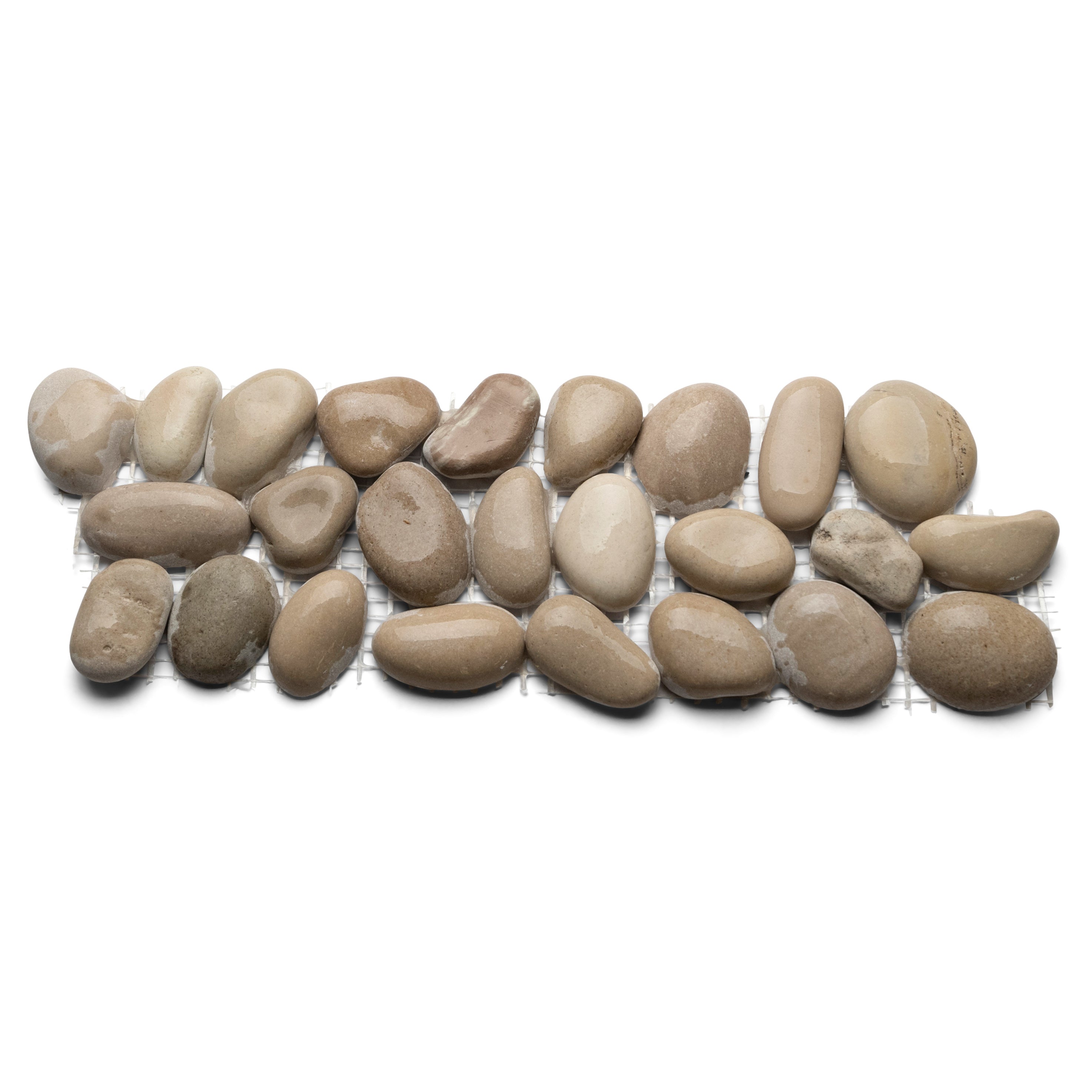 Java Tan Natural Pebble Tile Border - Elevate Your Space with Organic Elegance