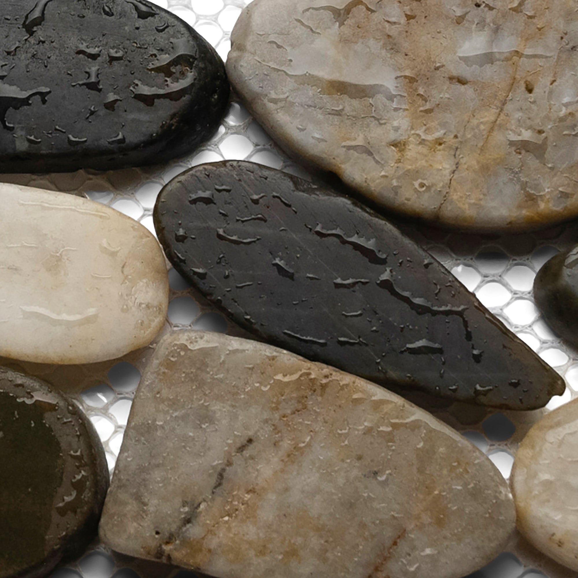 Stunning Polished Cobblestone Tile Border for Elegant Interiors