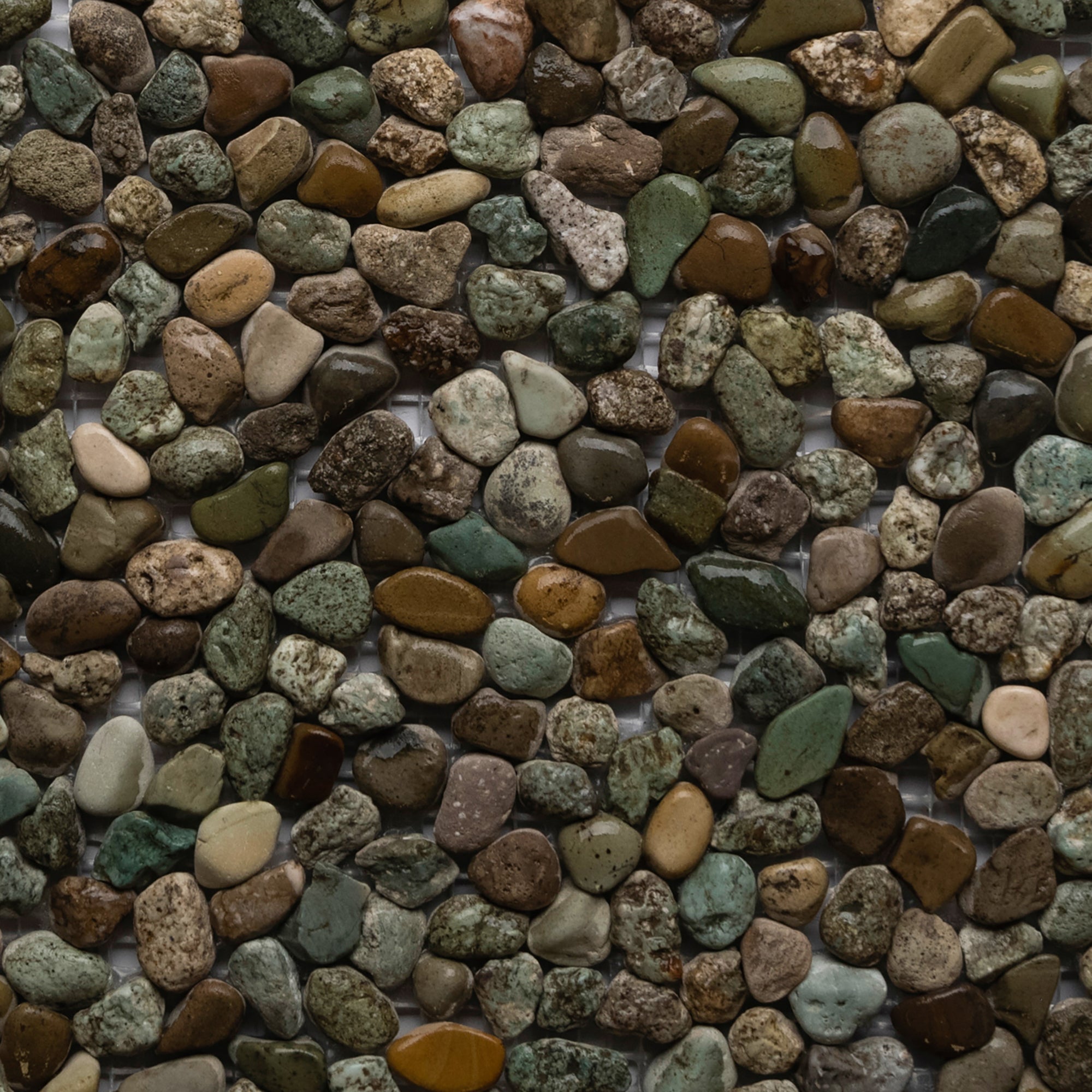 Tranquil Sea Green Pebble Mosaic Tiles by Tile Hub