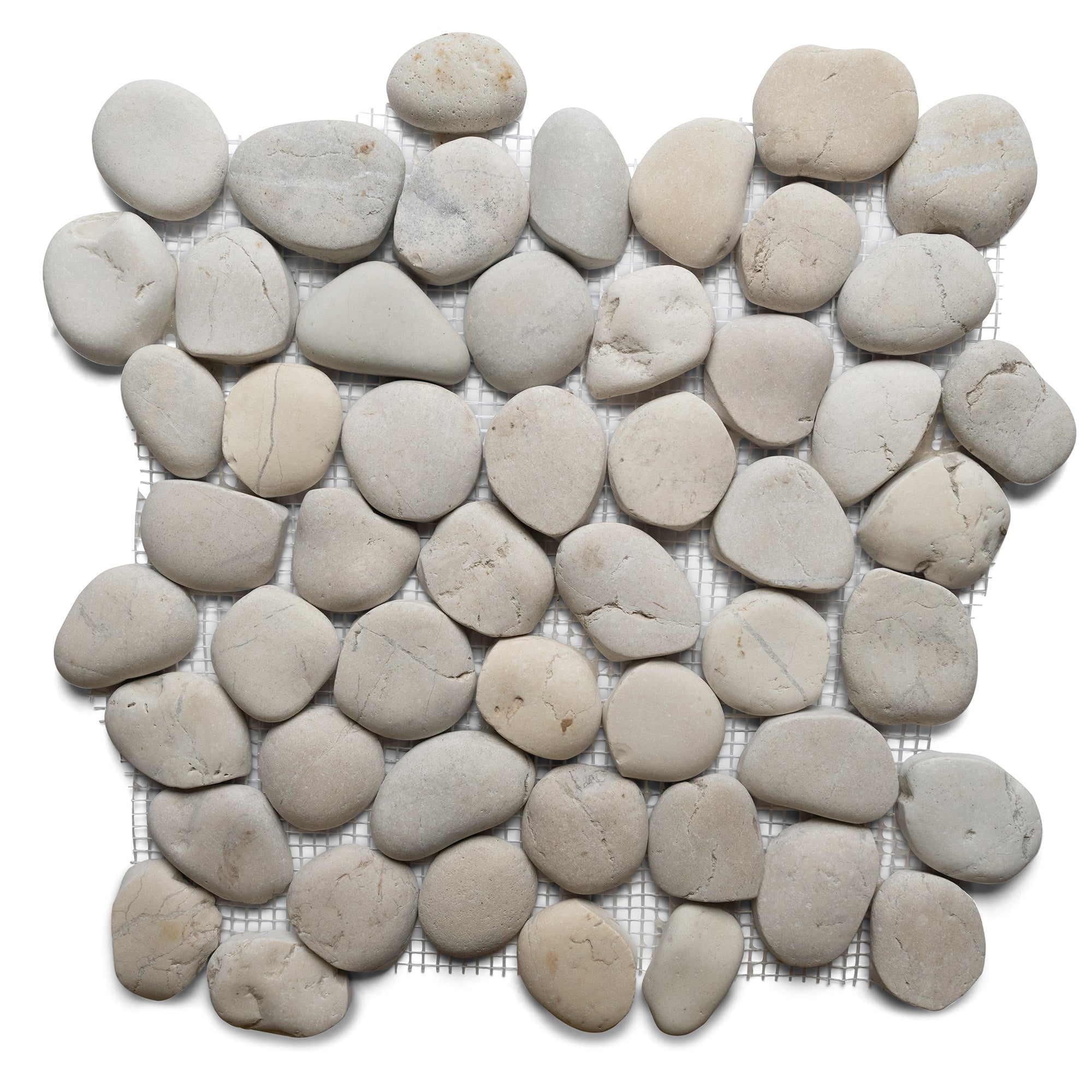 Elegant White Pebble Tile by Tile Hub - Transform Your Space