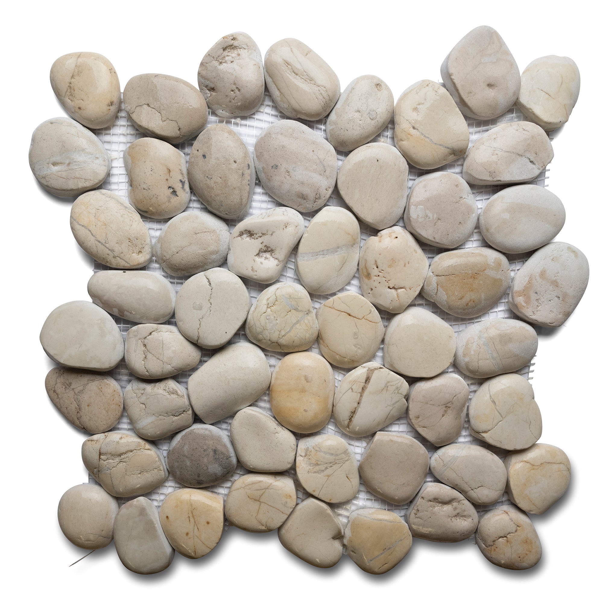 Elegant White Pebble Tile by Tile Hub - Transform Your Space