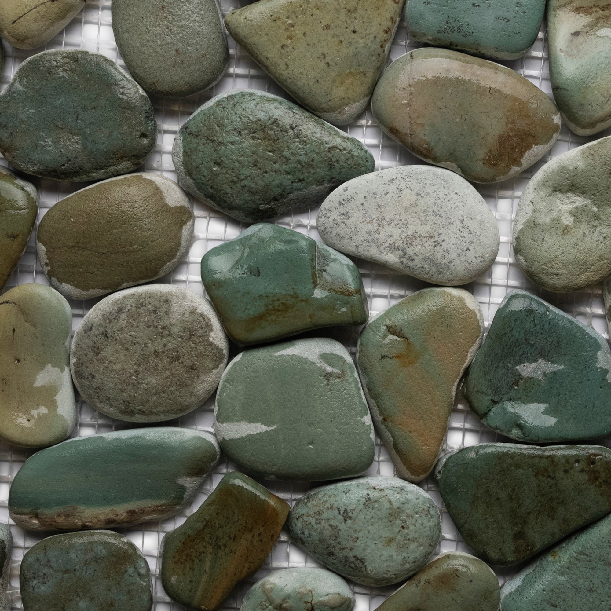 Tranquil Oasis: Sea Green Pebble Tiles by Tile Hub