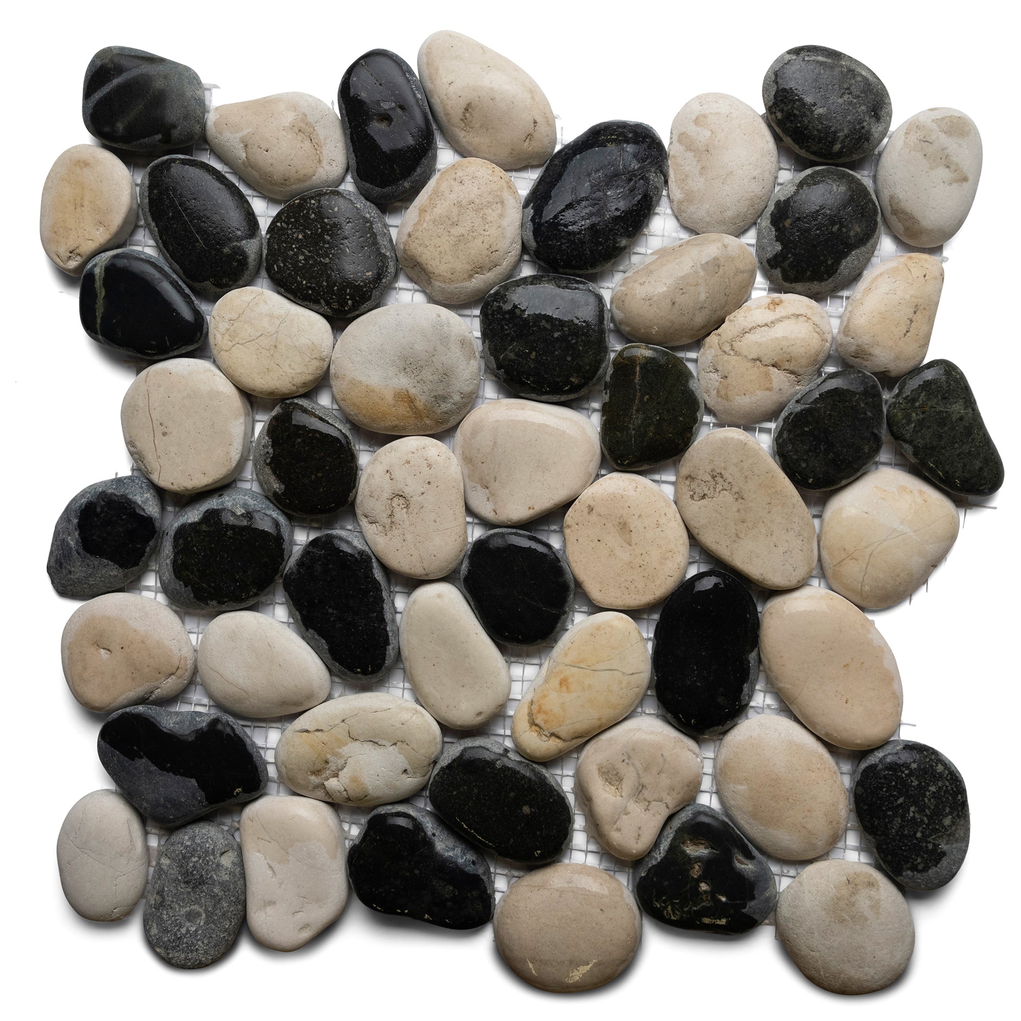 Stunning Black & White Pebble Tiles for Stylish Spaces