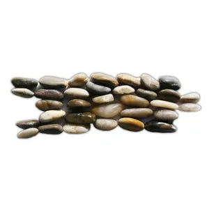 Polished Cobblestone Standing Pebble Tile