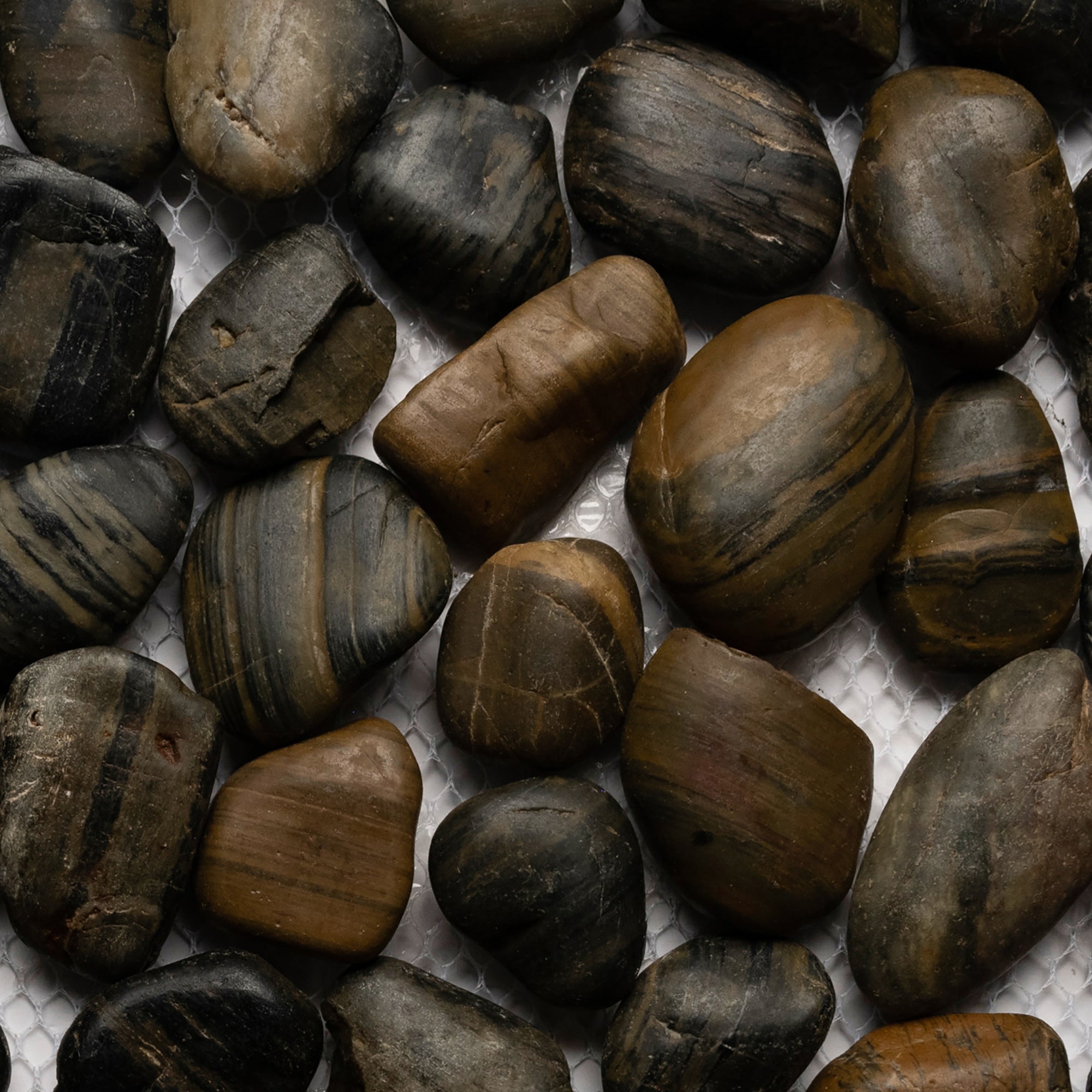 Transform Your Space with Stunning Polished Tiger Eye Pebble Tiles