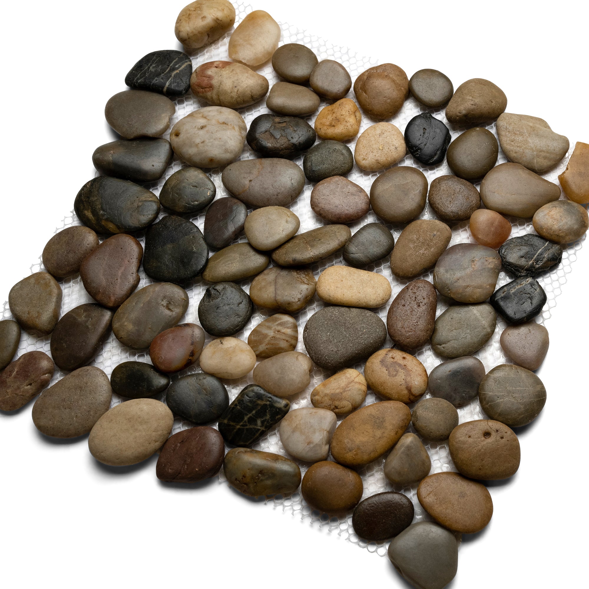 Polished Cobblestone Pebble Tile