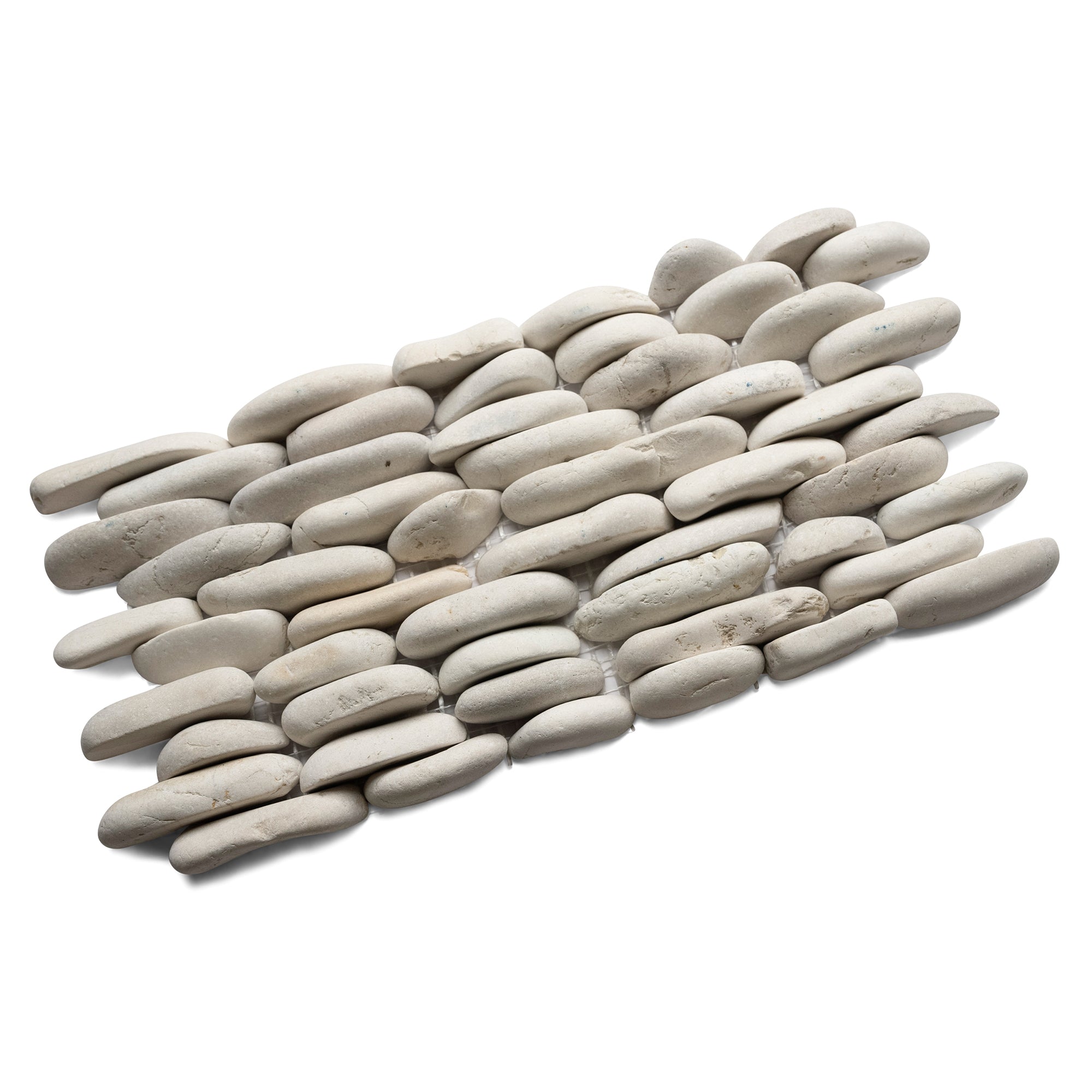 White Standing Pebble Tile