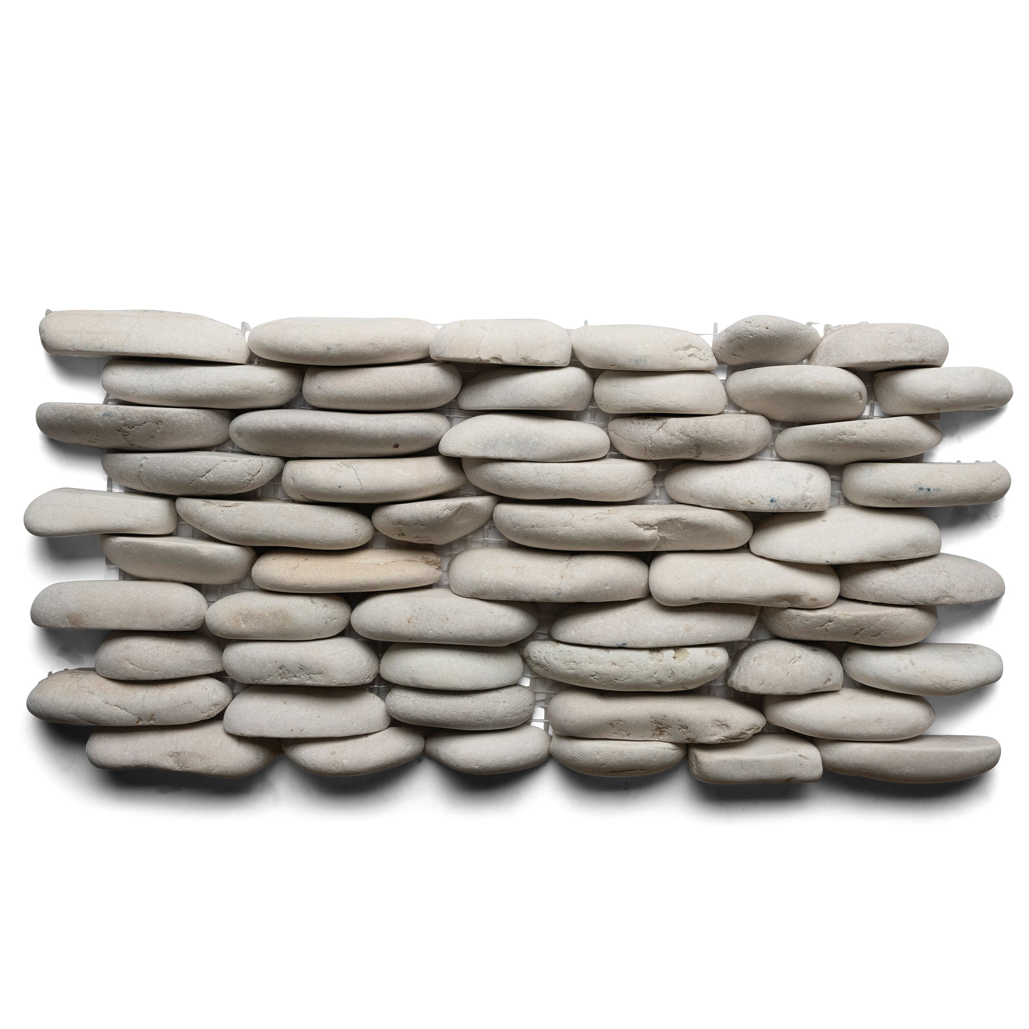 White Standing Pebble Tile