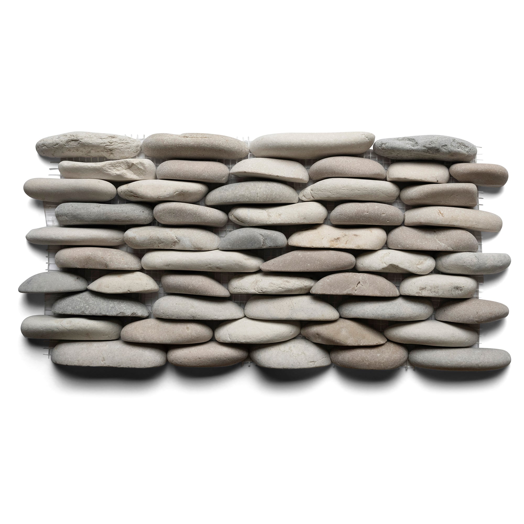 Java Tan And White And Grey Standing Pebble