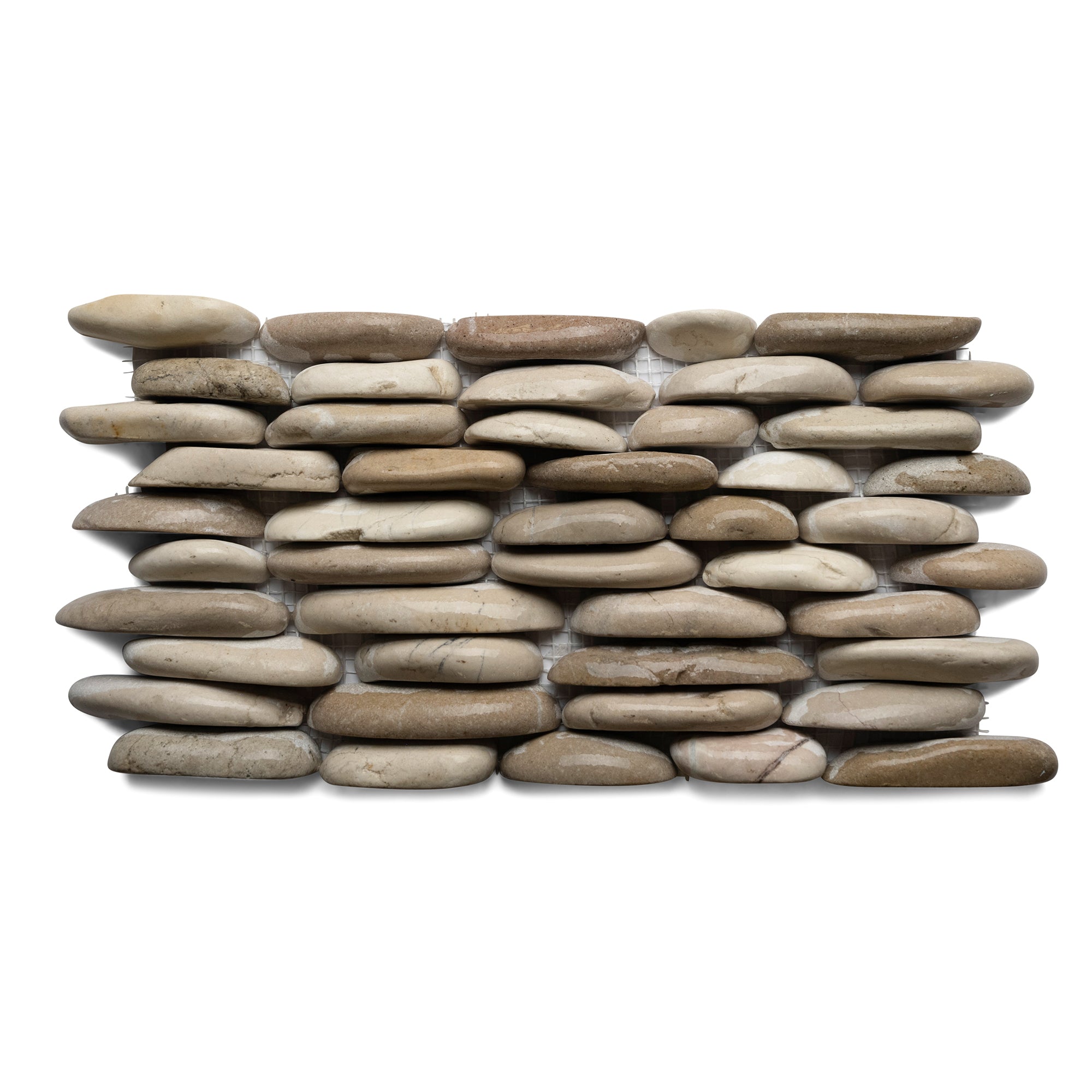 Java Tan And White And Grey Standing Pebble