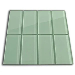 Sage Serenity: Exquisite Glass Subway Tiles for Timeless Elegance