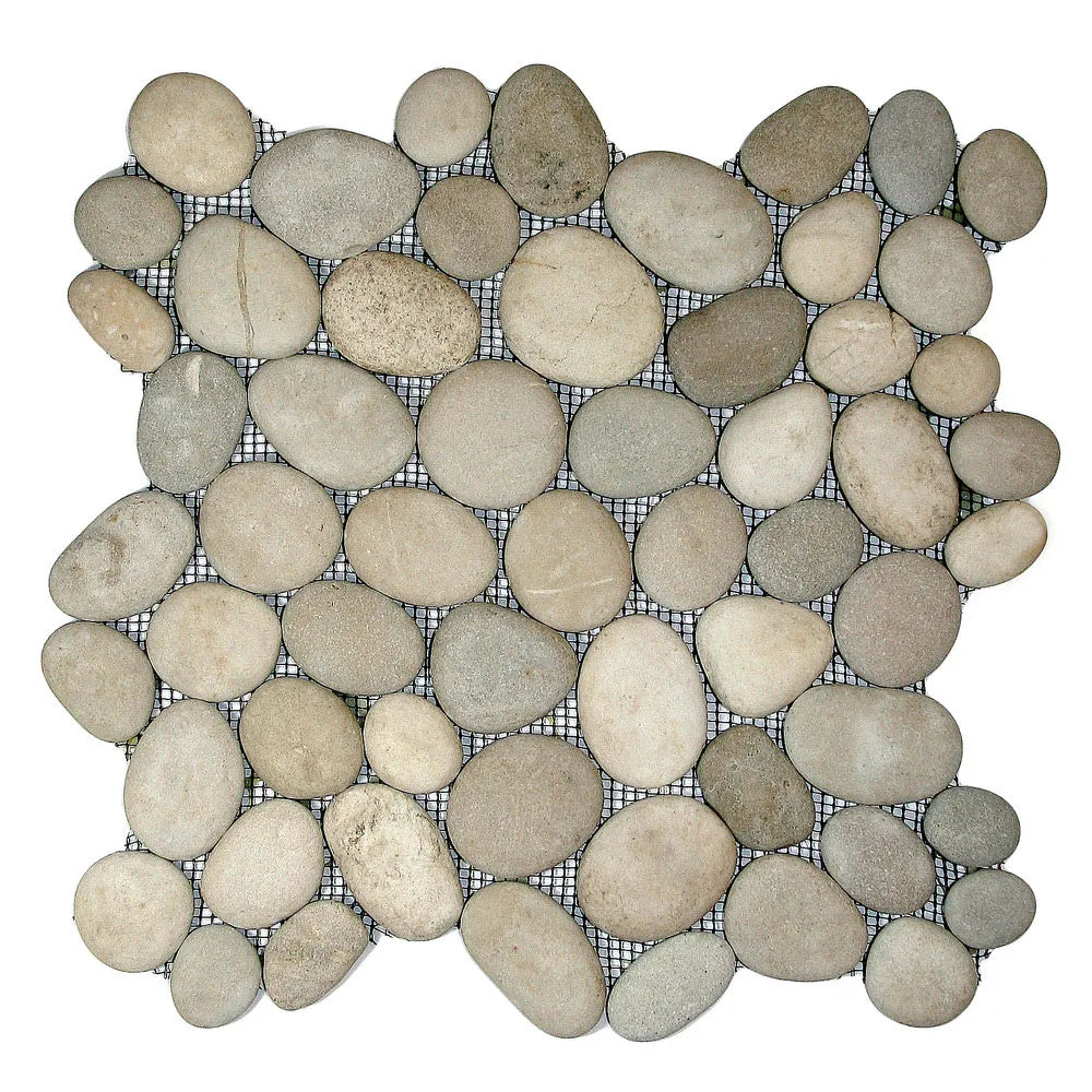 Natural Elegance: Transform Your Space with Java Tan Pebble Tile by Tile Hub!