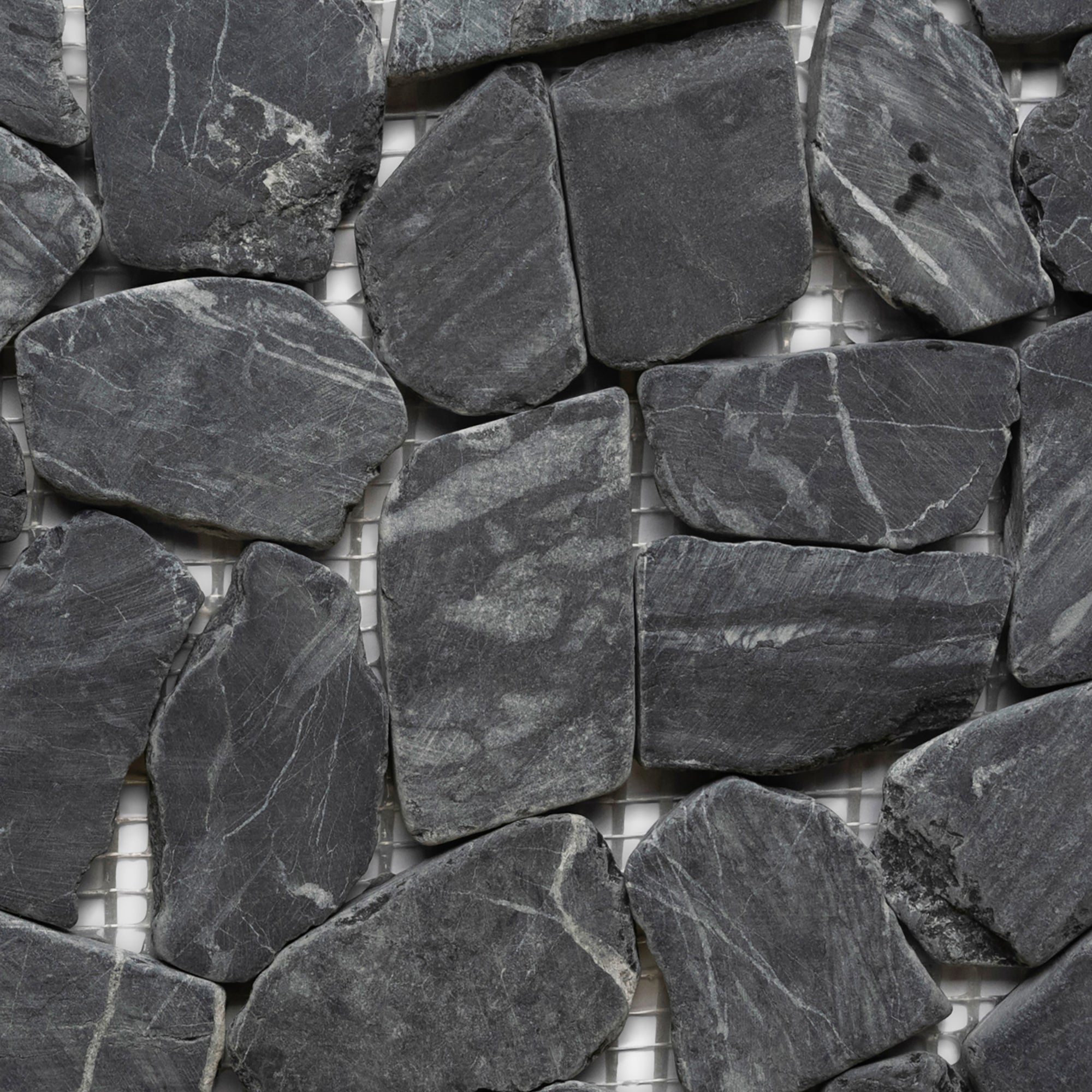 Tempest Black Pebble Mosaic Tiles – Transform Your Space with Timeless Natural Beauty!