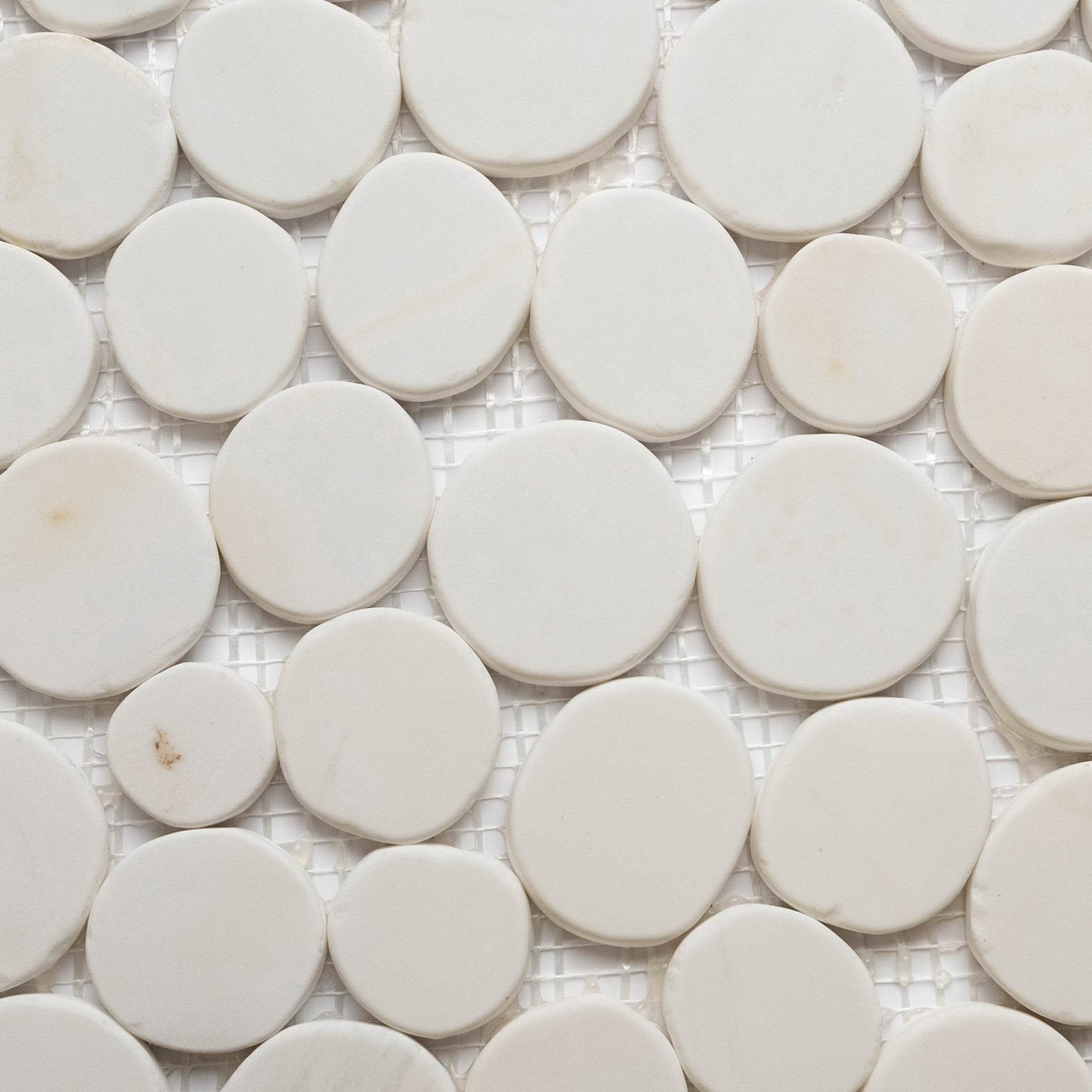 Luminous Elegance: Bianco Dolomite Moon Mosaic by Tile Hub