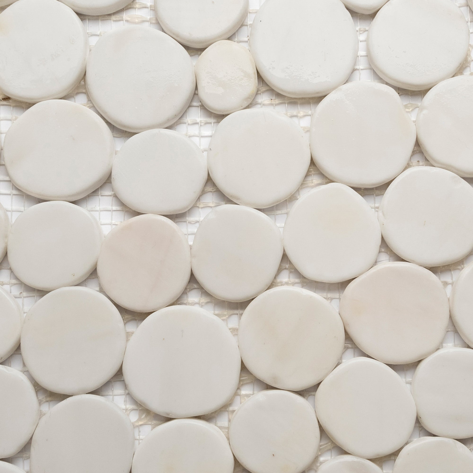 Luminous Elegance: Bianco Dolomite Moon Mosaic by Tile Hub