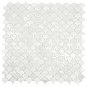 Gorgeous Mother-of-Pearl Fish Scale Tiles for Elegant Interiors